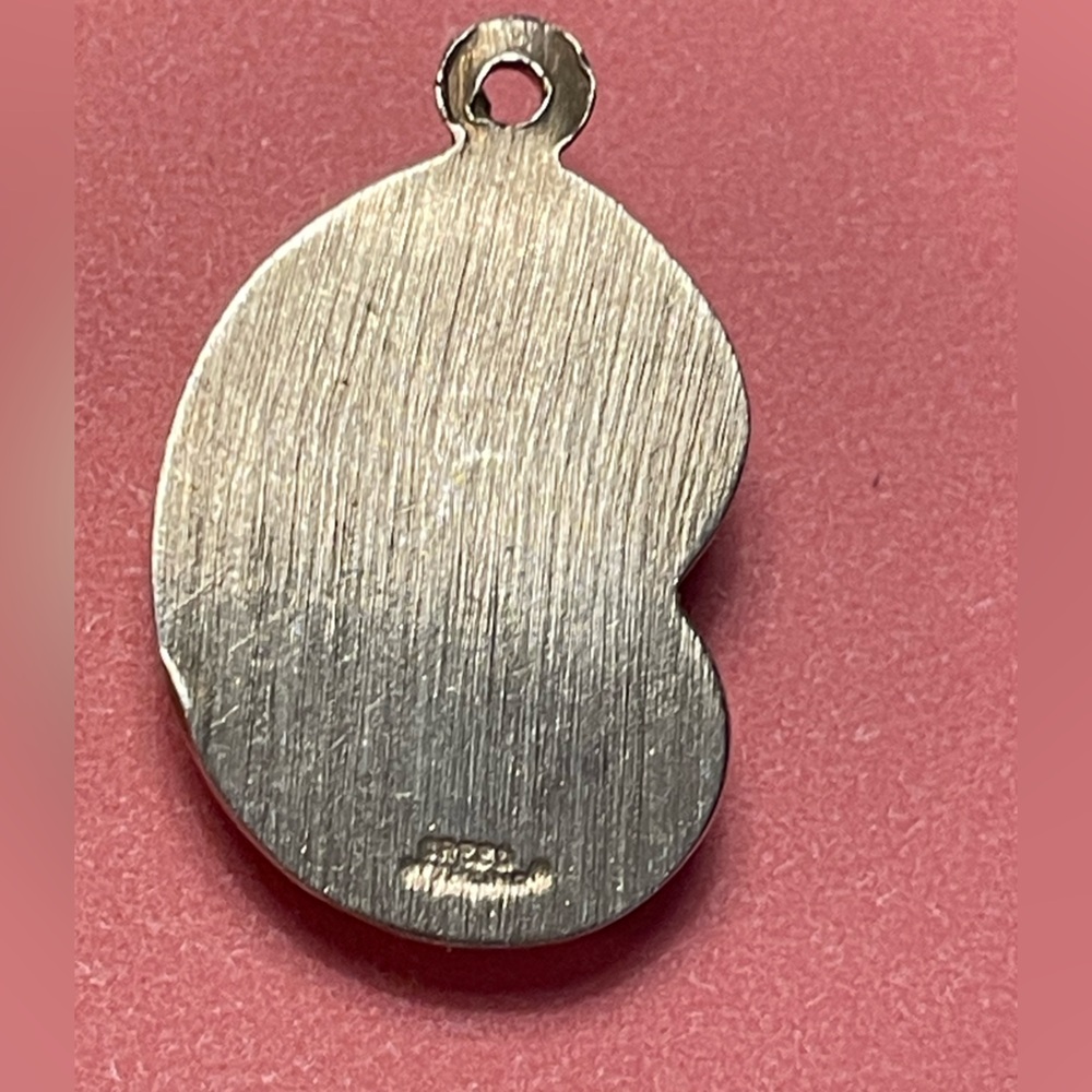Madonna and Child Religious Pendant Medal Sterling Silver by Creed - Picture 3 of 5